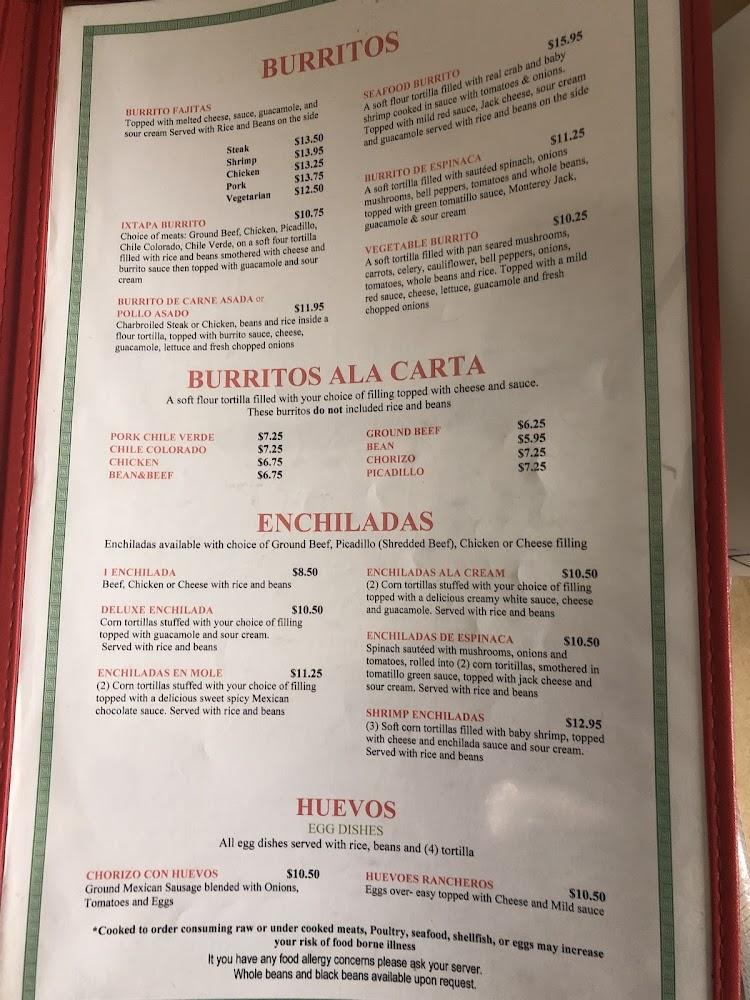 Ixtapa Restaurant Menu image 4